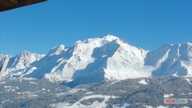 Mont-blanc vue terrasse