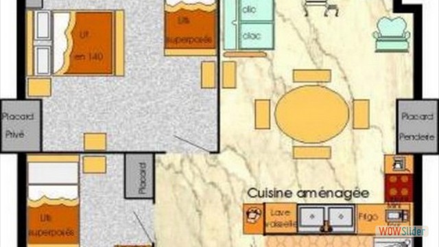 Plan de l'appartement